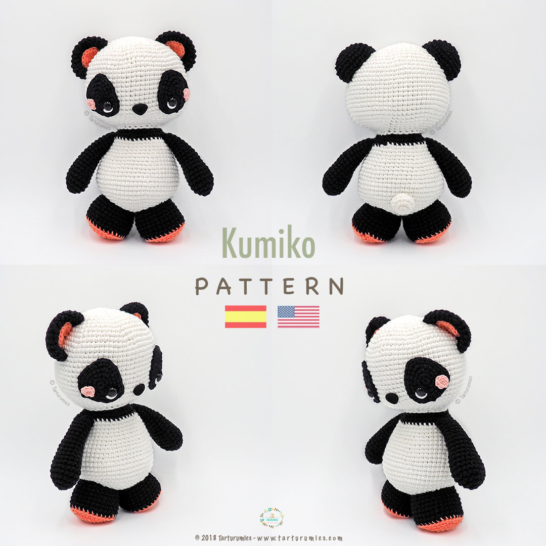 Panda Amigurumi Peluche Kawaii 