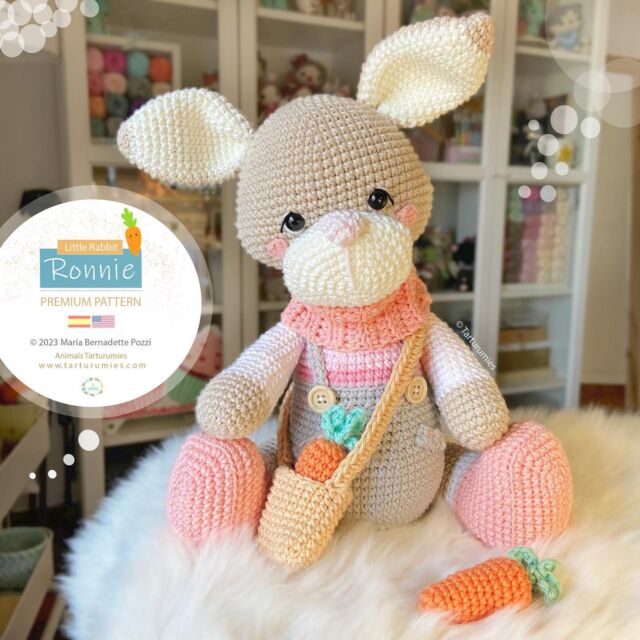 Free Bernadette the Bear Stuffed Animal Amigurumi Crochet Pattern